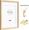 11x14 Oak Wood Picture Frame with Mat for 8x10 Set of 3, Natural Solid Wood 11x14 Frame with Tempered Glass for Wall Gallery & Home (3 Pack, Oak)